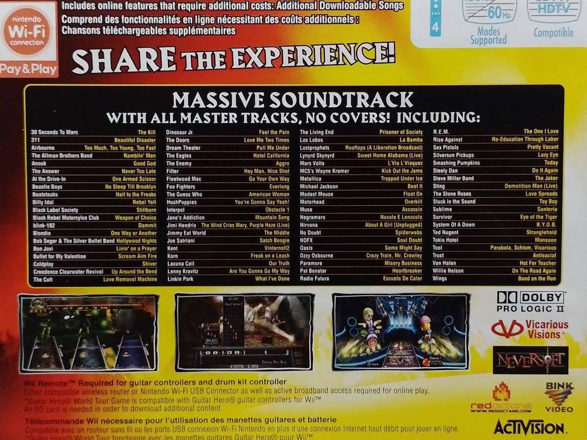 Wii - Guitar Hero World Tour