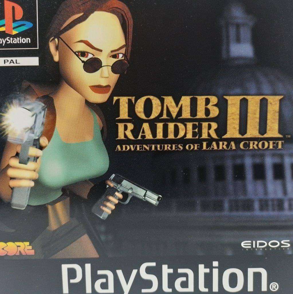 PS1 - Tomb Raider III Adventures of LAra Croft (Pal black disc)