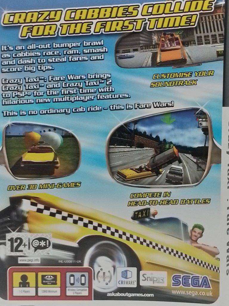 PSP - Crazy Taxi Fare Wars