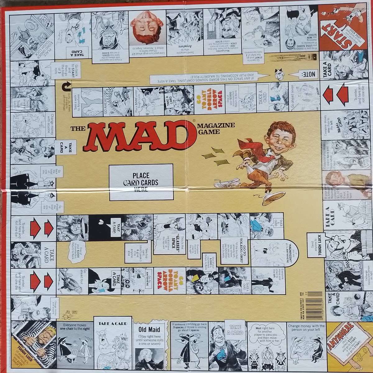 Mad Magzine Board Game 1979 Hasbro Parker Brothers Made In RSA