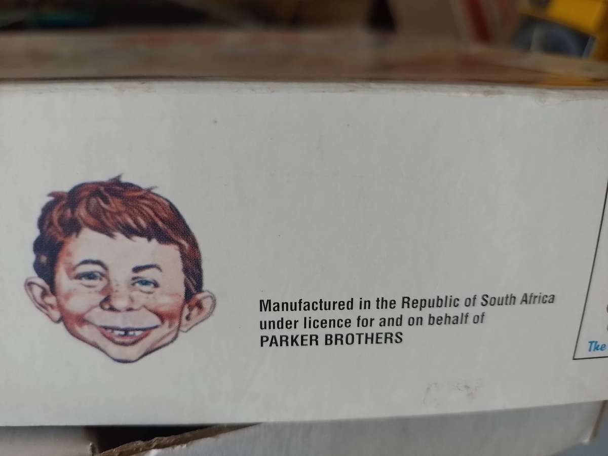 Mad Magzine Board Game 1979 Hasbro Parker Brothers Made In RSA