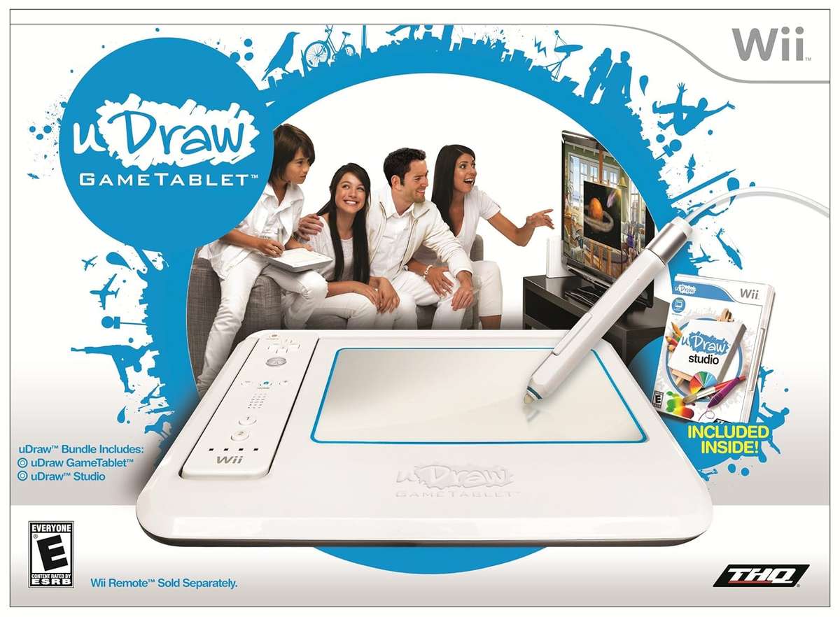 Wii - UDraw Tablet, Remote + U Draw Studio Boxed