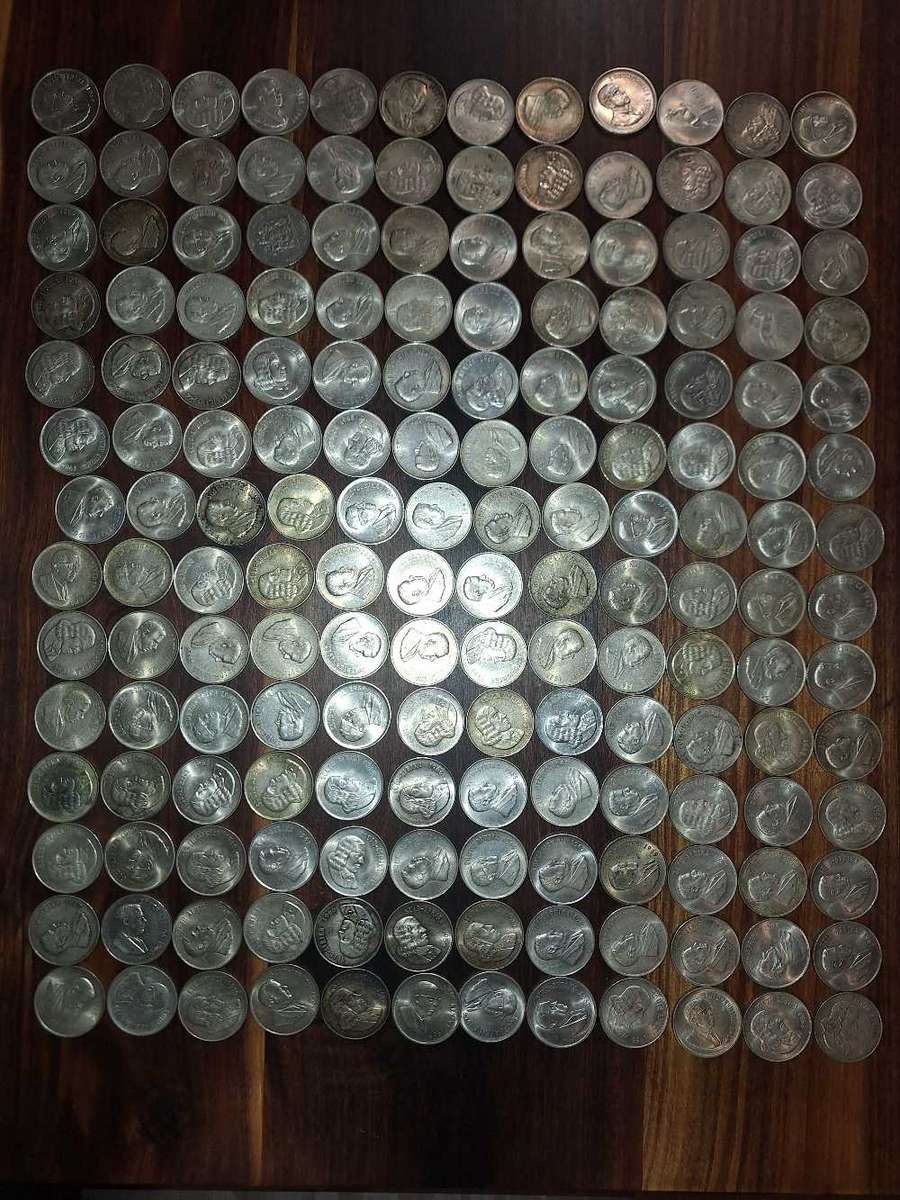 Silver R1 coins x 168