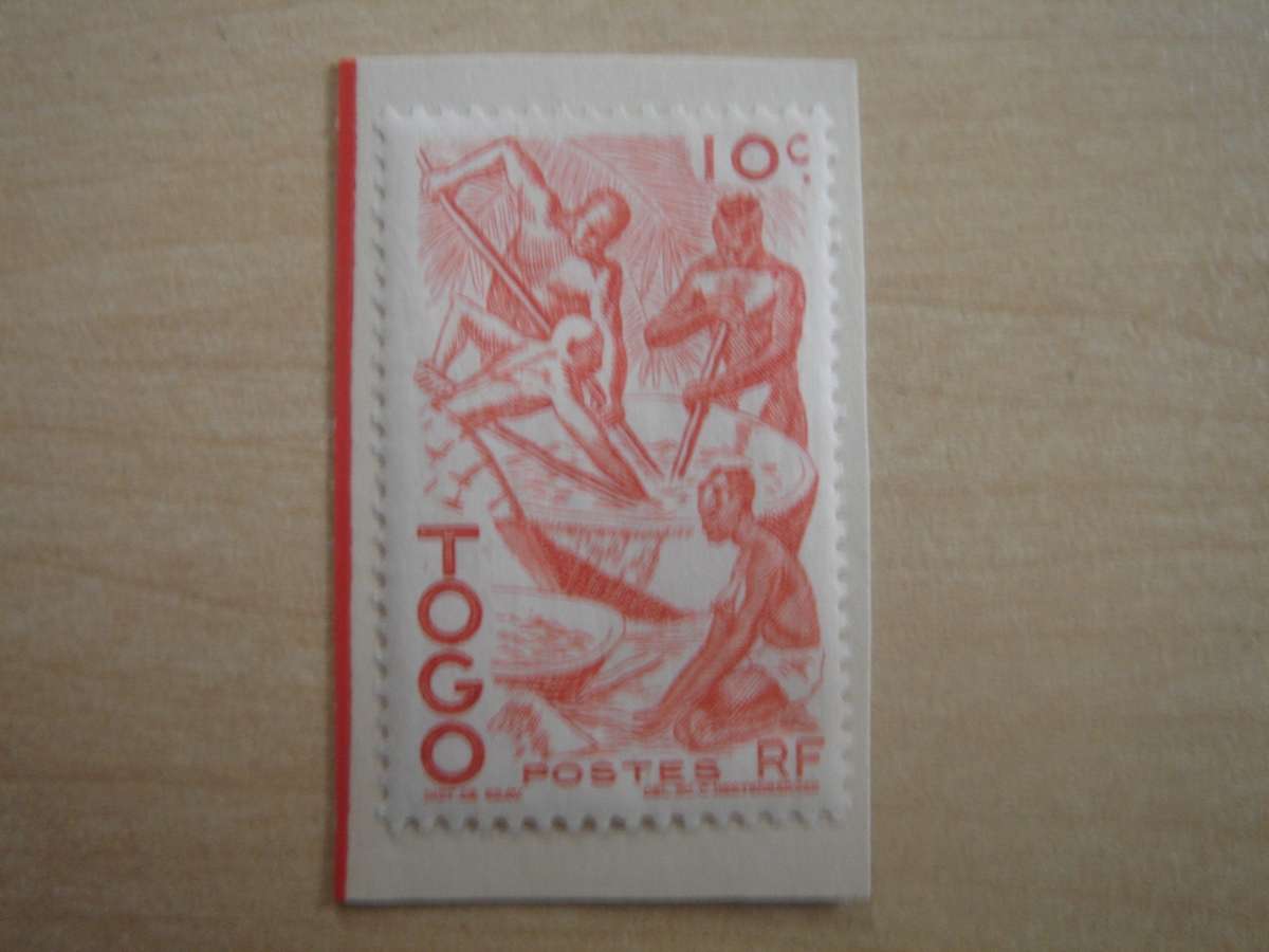 1947 Togo - Palm Oil Extraction 10 c mint on card