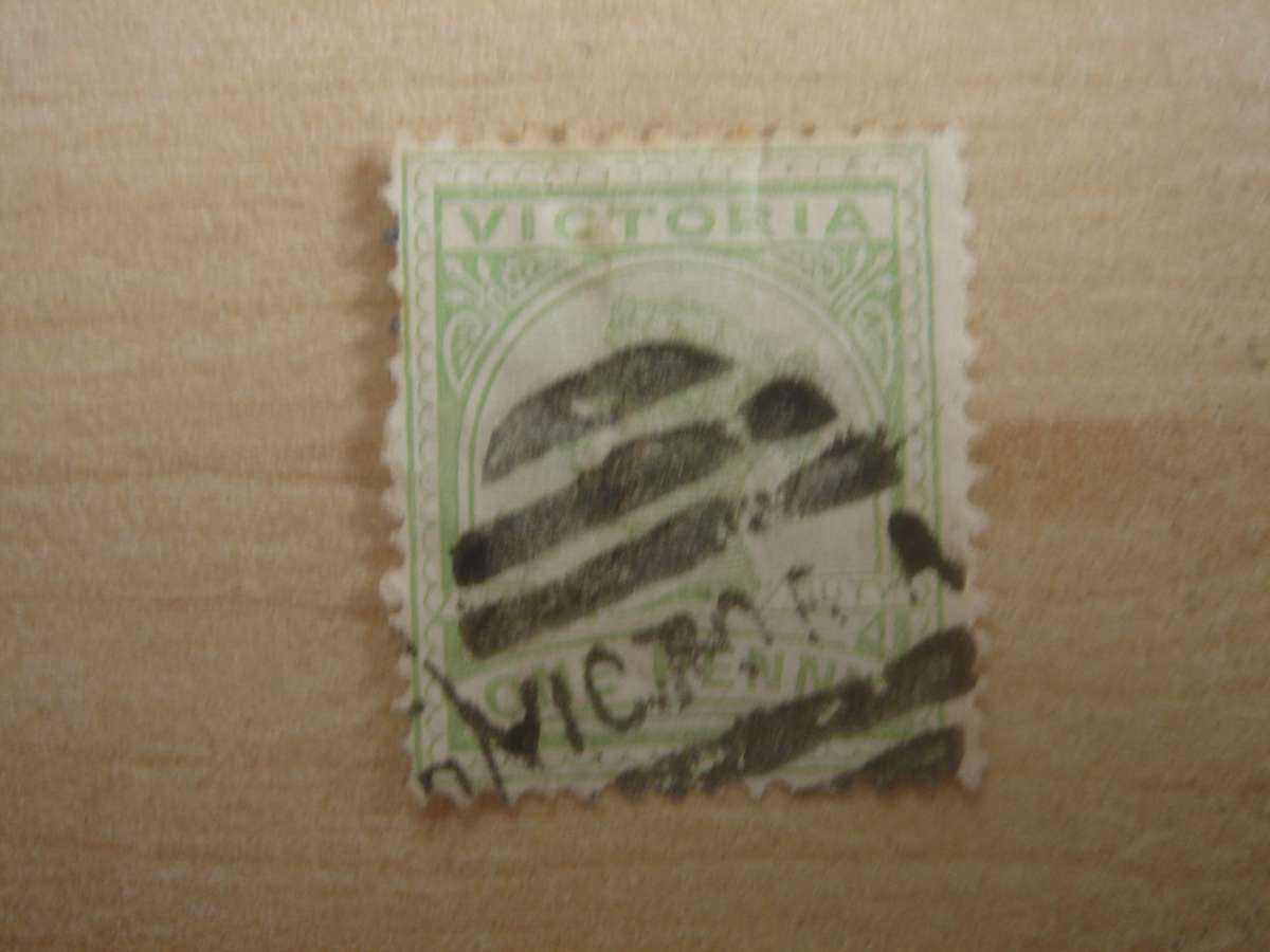1886 Victoria SG285a 1d used, stamped