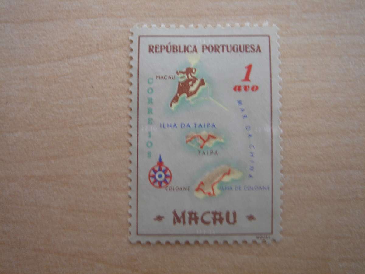 1956 Macau - Map 1 A SG470 mint, hinged