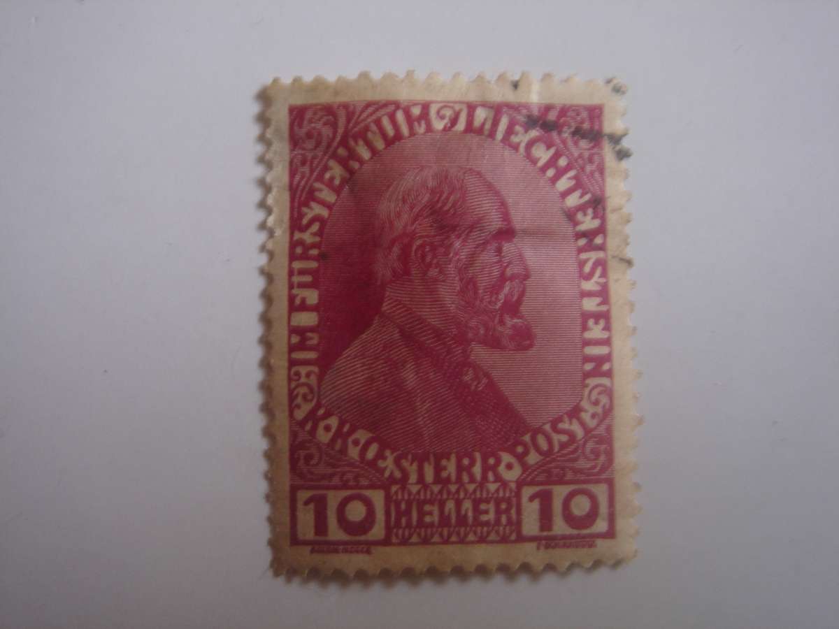 1912 Liechtenstein - Prince John II SG5 used, stamped