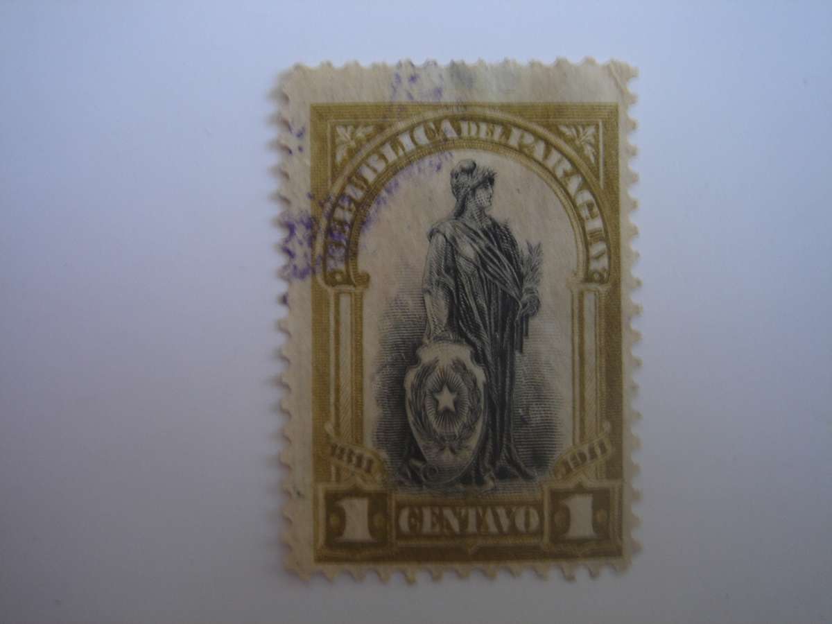 1911 Paraguay - Independence Centenary SG218 used, stamped