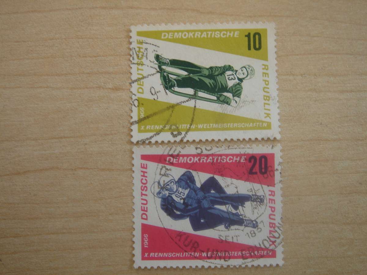 1966 DDR MiNr 1156-1157 used, stamped