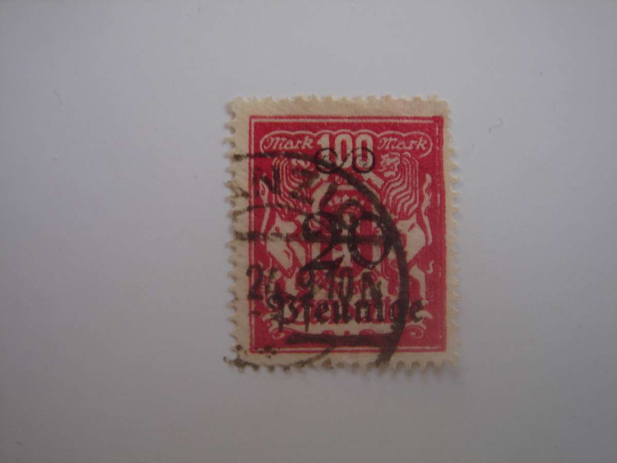 1923 Danzig MiNr 183 used, stamped