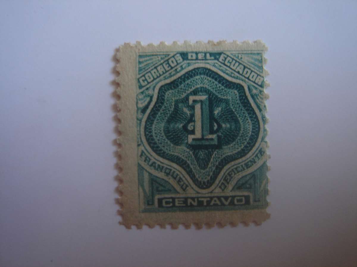 1896 Ecuador - Postage Due Stamp - SG D105 mint, hinged
