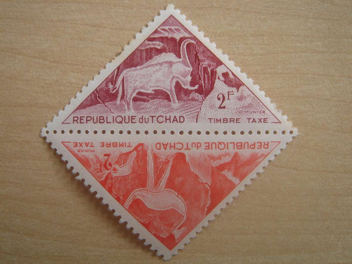 1931 Chad - Postage Due Stamps - SG D93-94 mint, hinged