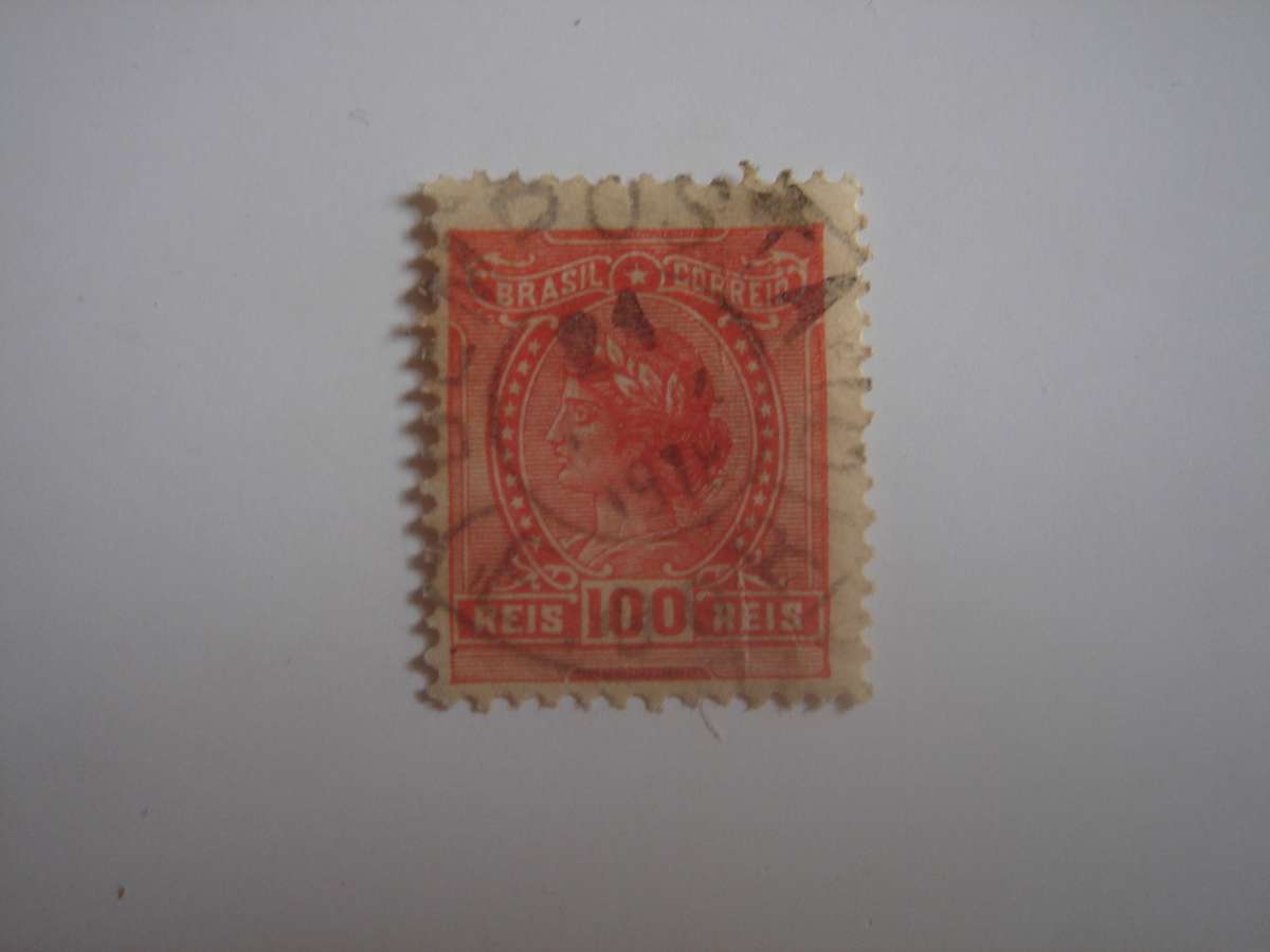 1918 Brazil - Liberty SG292 used, stamped