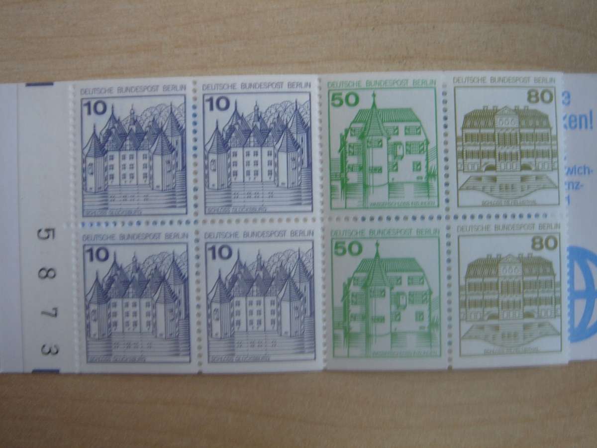 1982 West Berlin MiNr 532,615,674 C/D in MH 13 a oZ MNH
