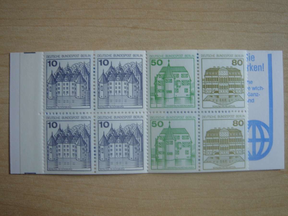 1982 West Berlin MiNr 532,615,674 C/D in MH 13 b oZ MNH