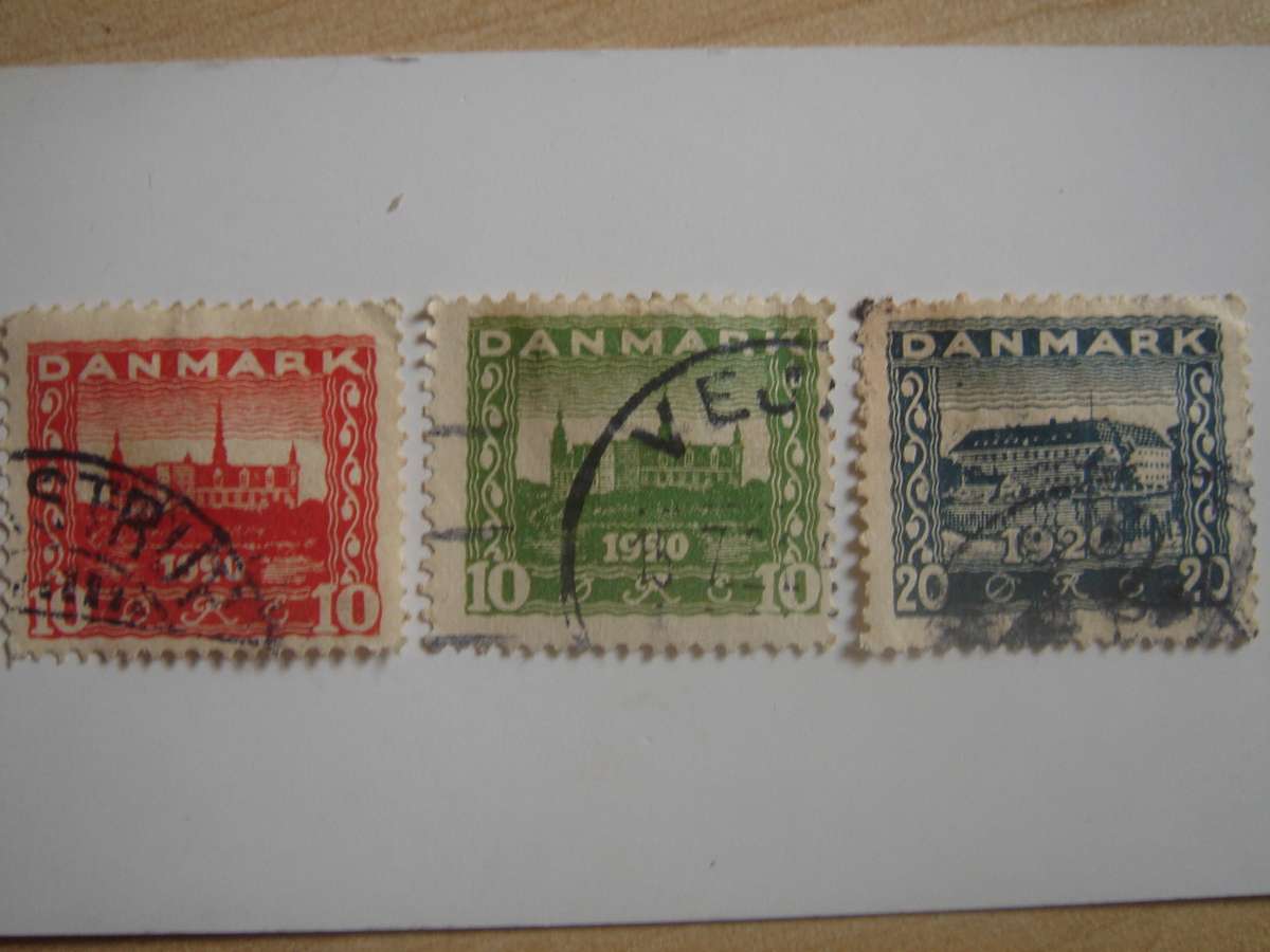 1920 Denmark - Slesvig - SG208-210 used, stamped