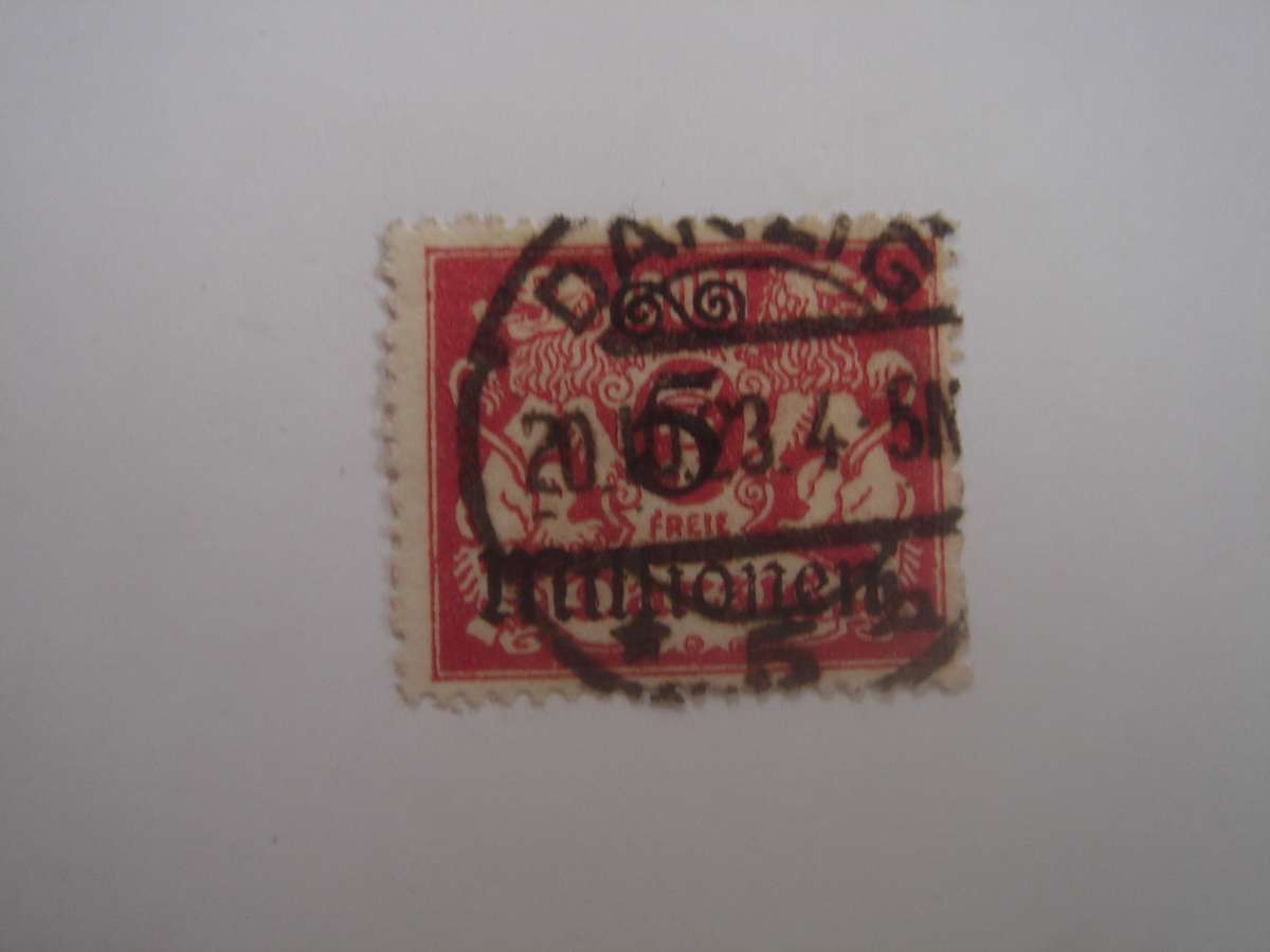 1923 Danzig MiNr 167 used, stamped