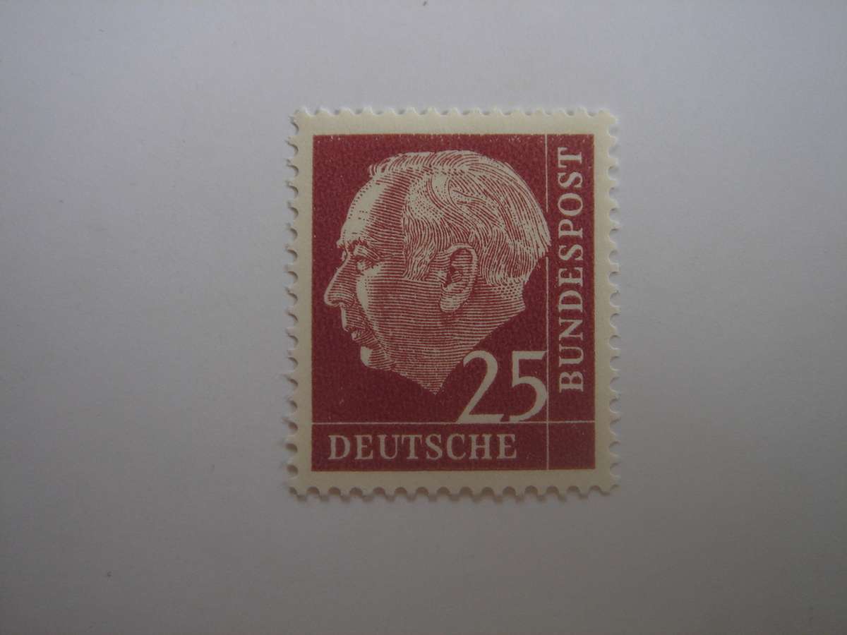 1960 BRD - Theodor Heuss (I) - MiNr 186 y MLH