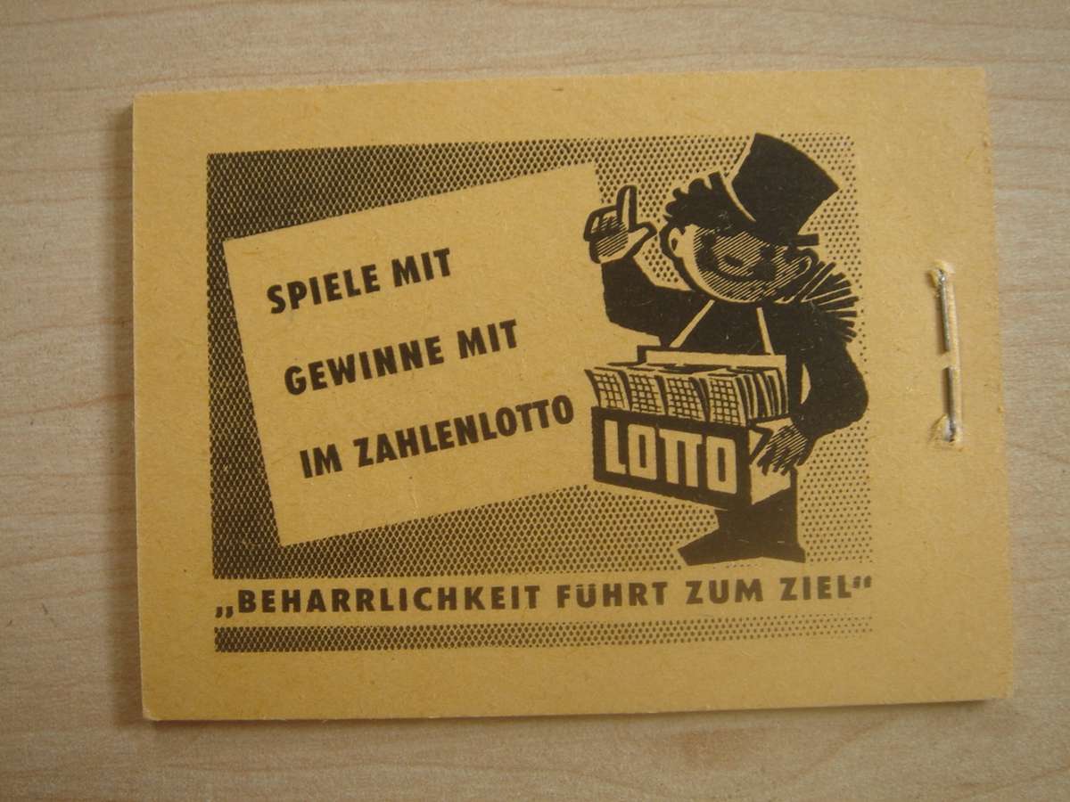 1961 DDR MiNr 577 (x6), 580 (x5), 704 (x7) in MH-MiNr 3 b MNH