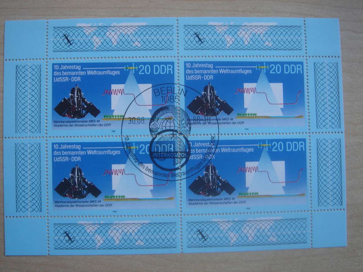 1988 DDR MiNr 3191 FD stamped in Kleinbogen