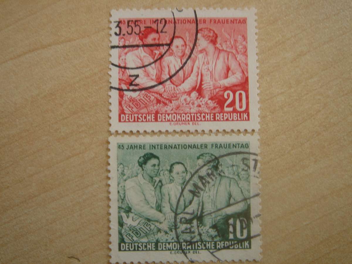 1955 DDR MiNr 450-451 X II used, stamped
