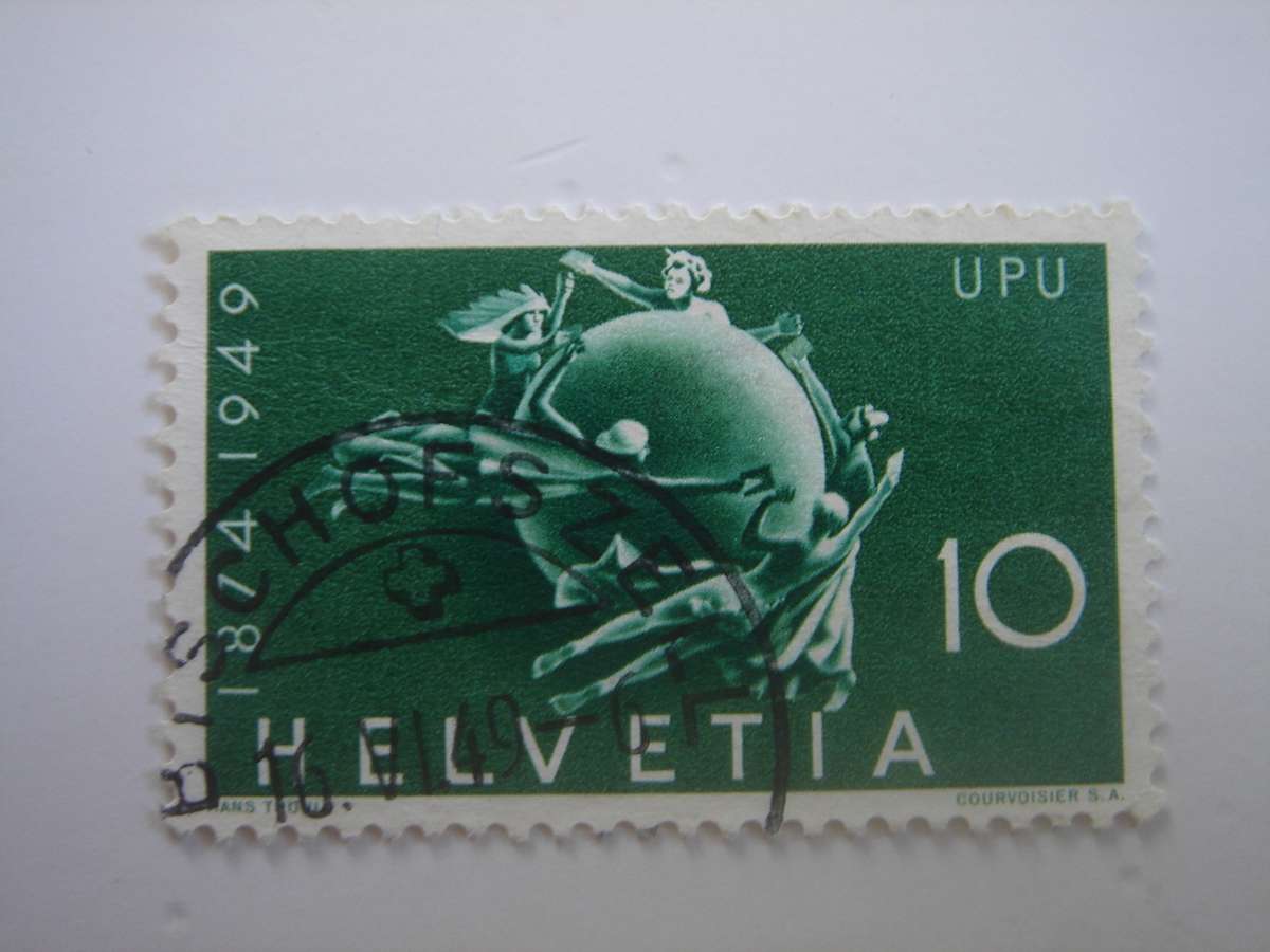 1949 Helvetia - UPU - SG503 used, stamped