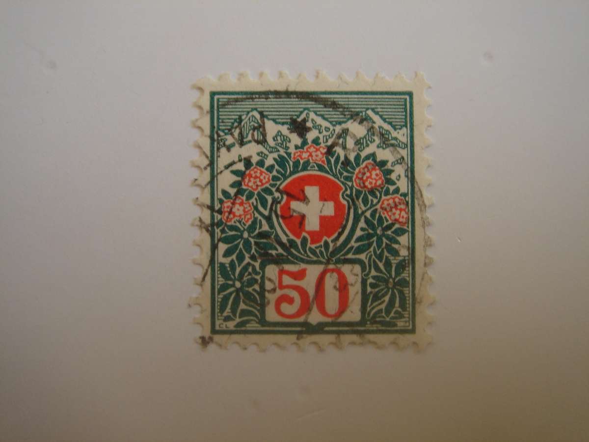 1910 Helvetia - Postage Due Stamp SG D282 used, stamped