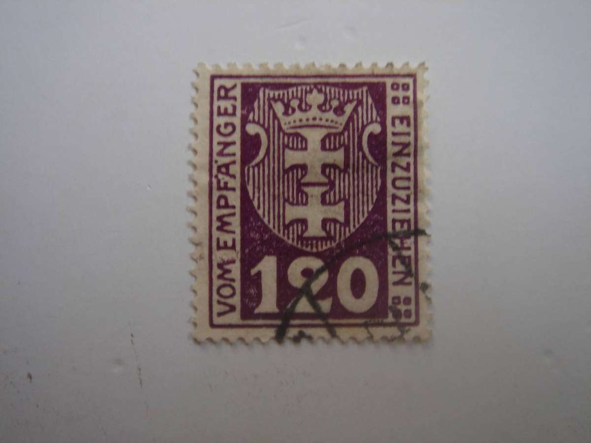 1921 Danzig Portomarken MiNr 7 a used, stamped