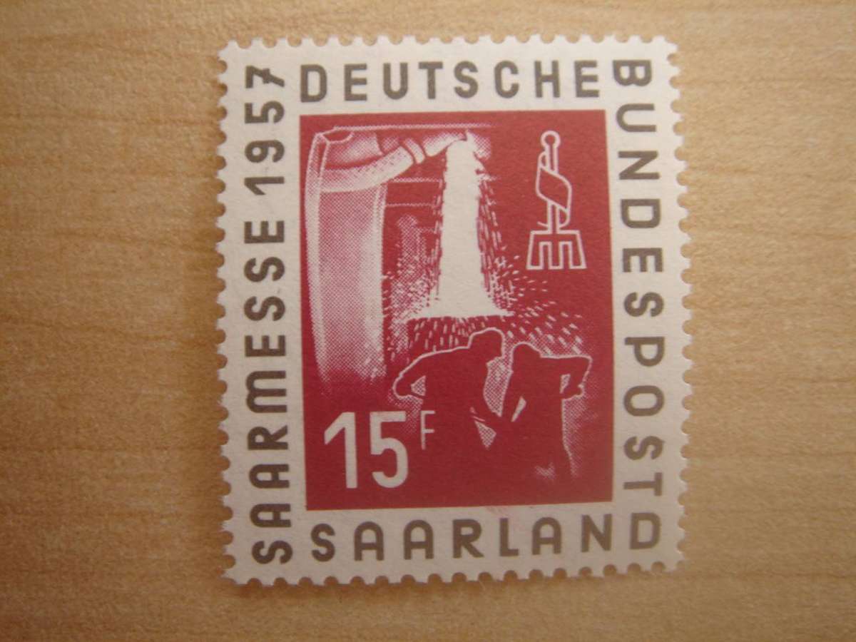 1957 Saarland MiNr 400 MNH