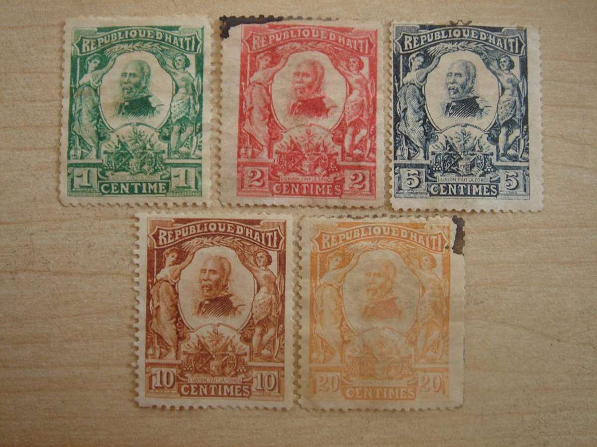 1904 Haiti - Pres. Alexis SG109-113 used, hinged
