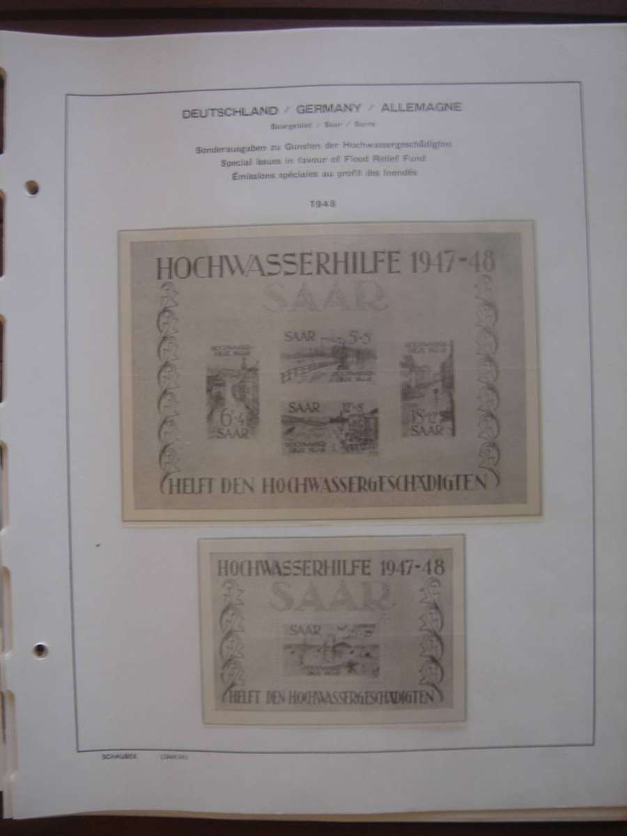 1947-1960 Saar/Saarland SCHAUBEK Album Pages (22)
