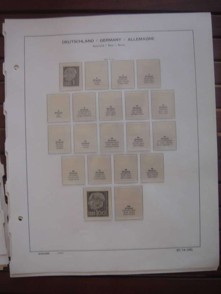 1947-1960 Saar/Saarland SCHAUBEK Album Pages (22)
