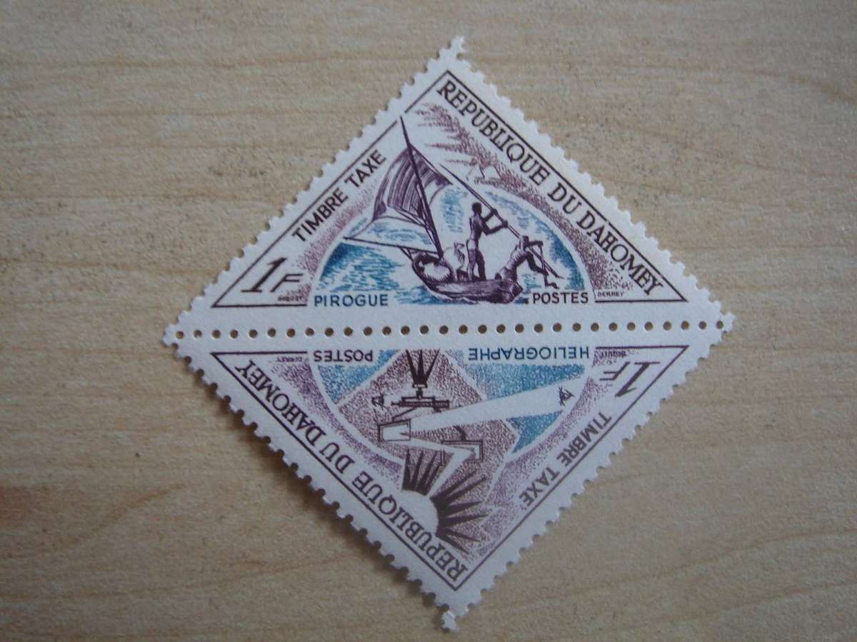 1967 Dahomey - Postage Due Stamps SG D308-309 mint, hinged
