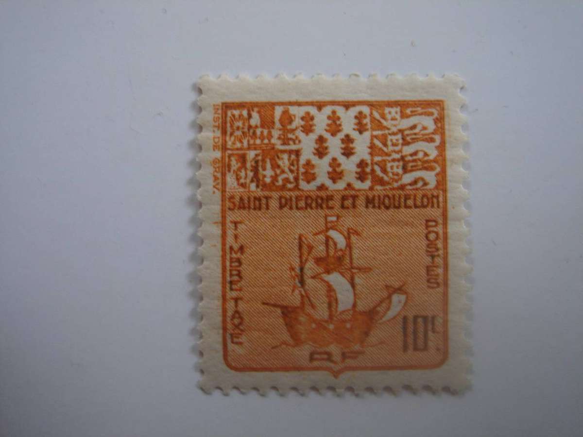 1947 St. Pierre et Miquelon - Postage Due Stamp SG D385 mint, hinged