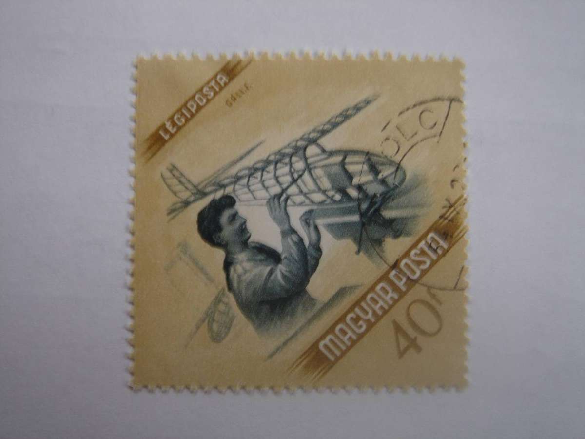 1954 Hungary - Model Glider - SG1366 used, stamped