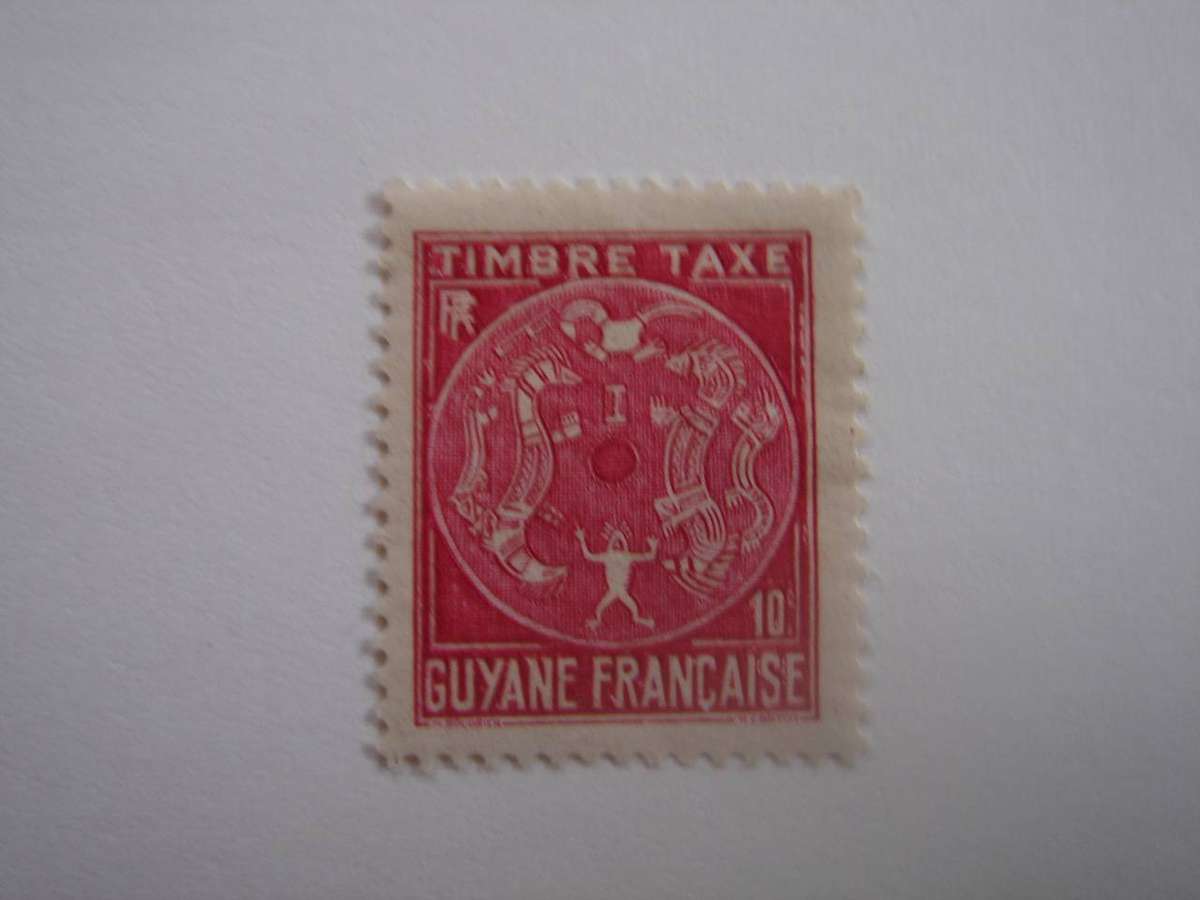 1947 French Guiana - Postage Due Stamp SG D244 mint, hinged