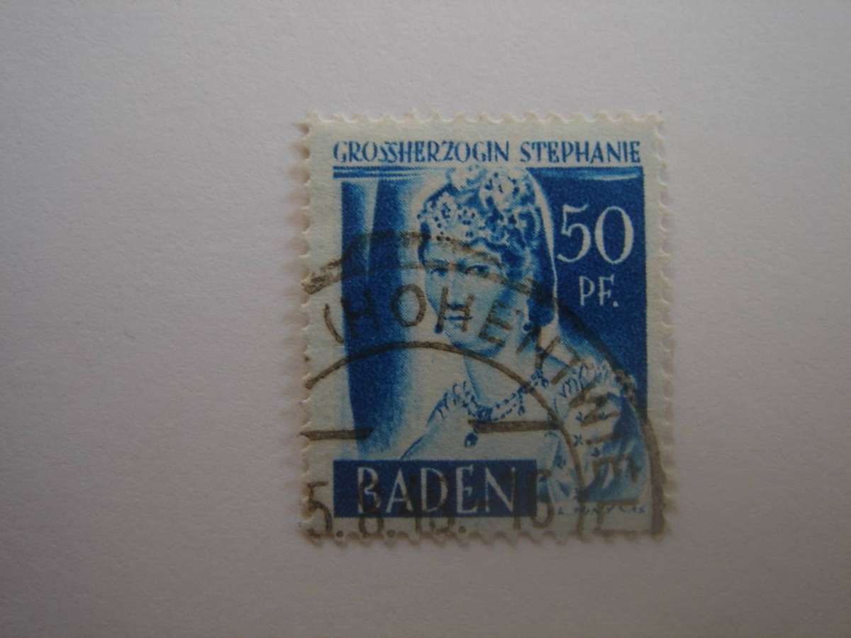 1948 FBZ - Baden MiNr 24 y I used, stamped