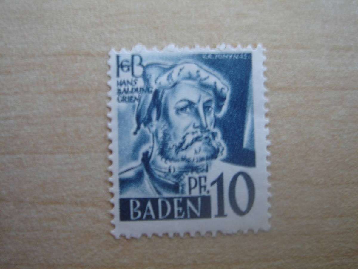 1947 FBZ - Baden MiNr 3 y v II mint, hinged