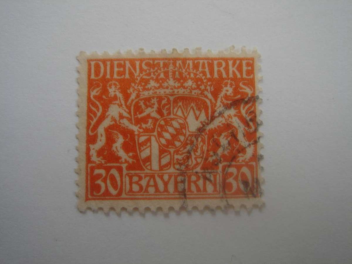 1916 Bayern - Dienstmarken MiNr 22 used, stamped