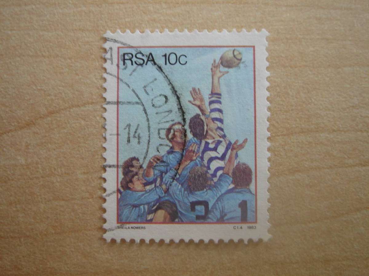 1983 RSA - Rugby Teams (WP + Northern Transvaal) 10c used, stamped