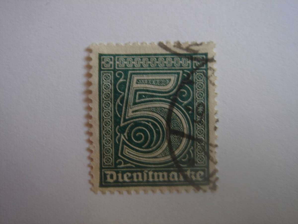 1920 Deutsches Reich Dienstmarken MiNr 23 used, stamped