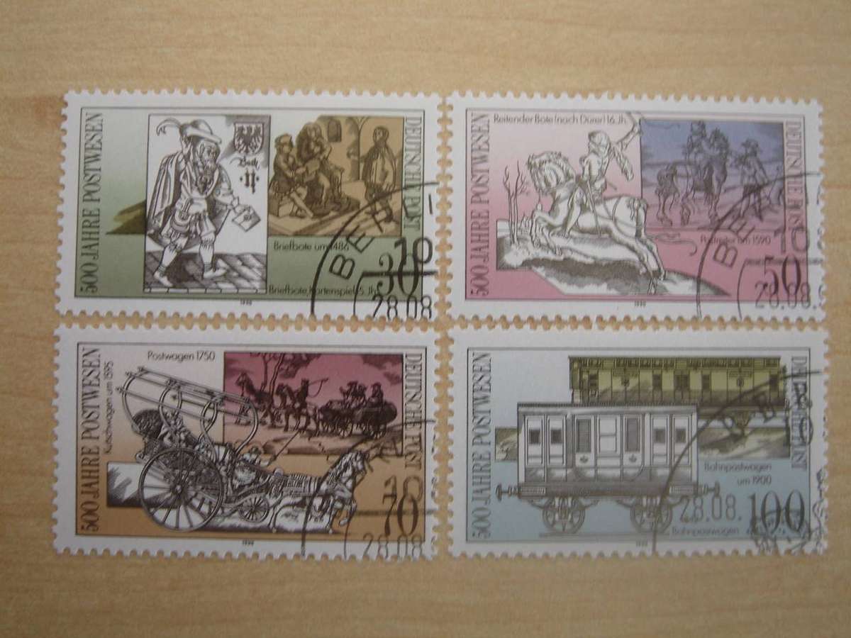 1990 DDR MiNr 3354-3357 hinged, stamped