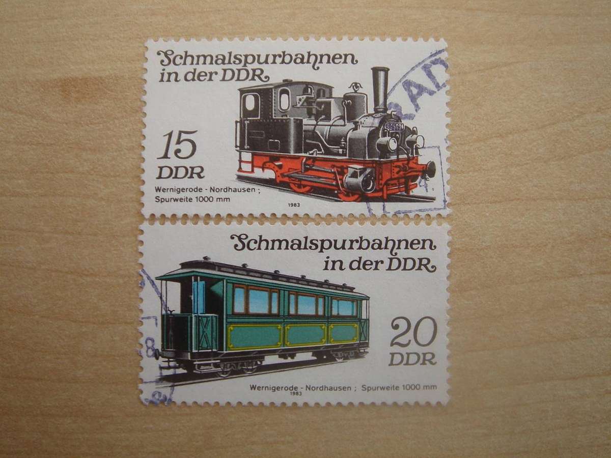 1983 DDR Railways MiNr 2792-2793 used, stamped