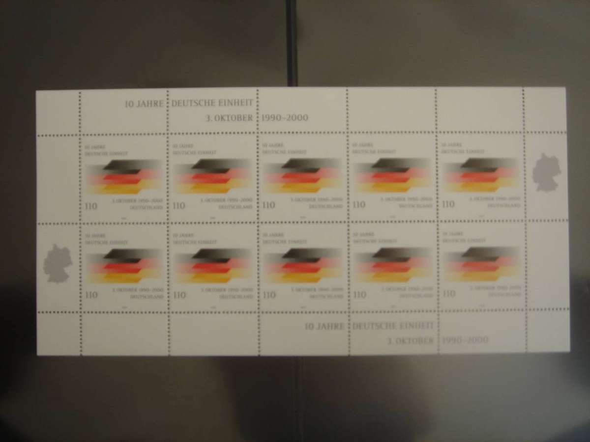 2000 Deutschland 10 x MiNr 2142 MNH in Kleinbogen