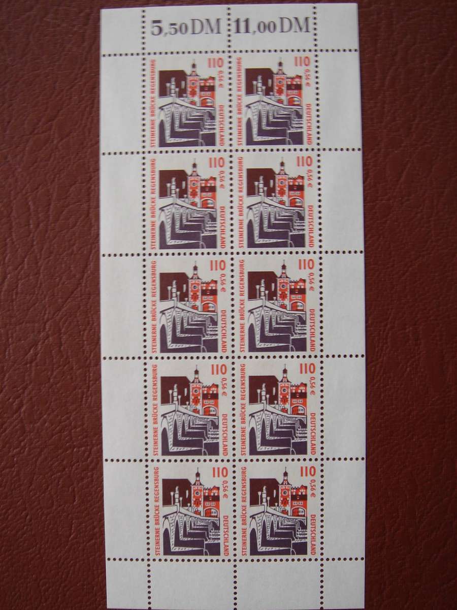 2000 Kleinbogen MiNr 2140 A x 10 MNH