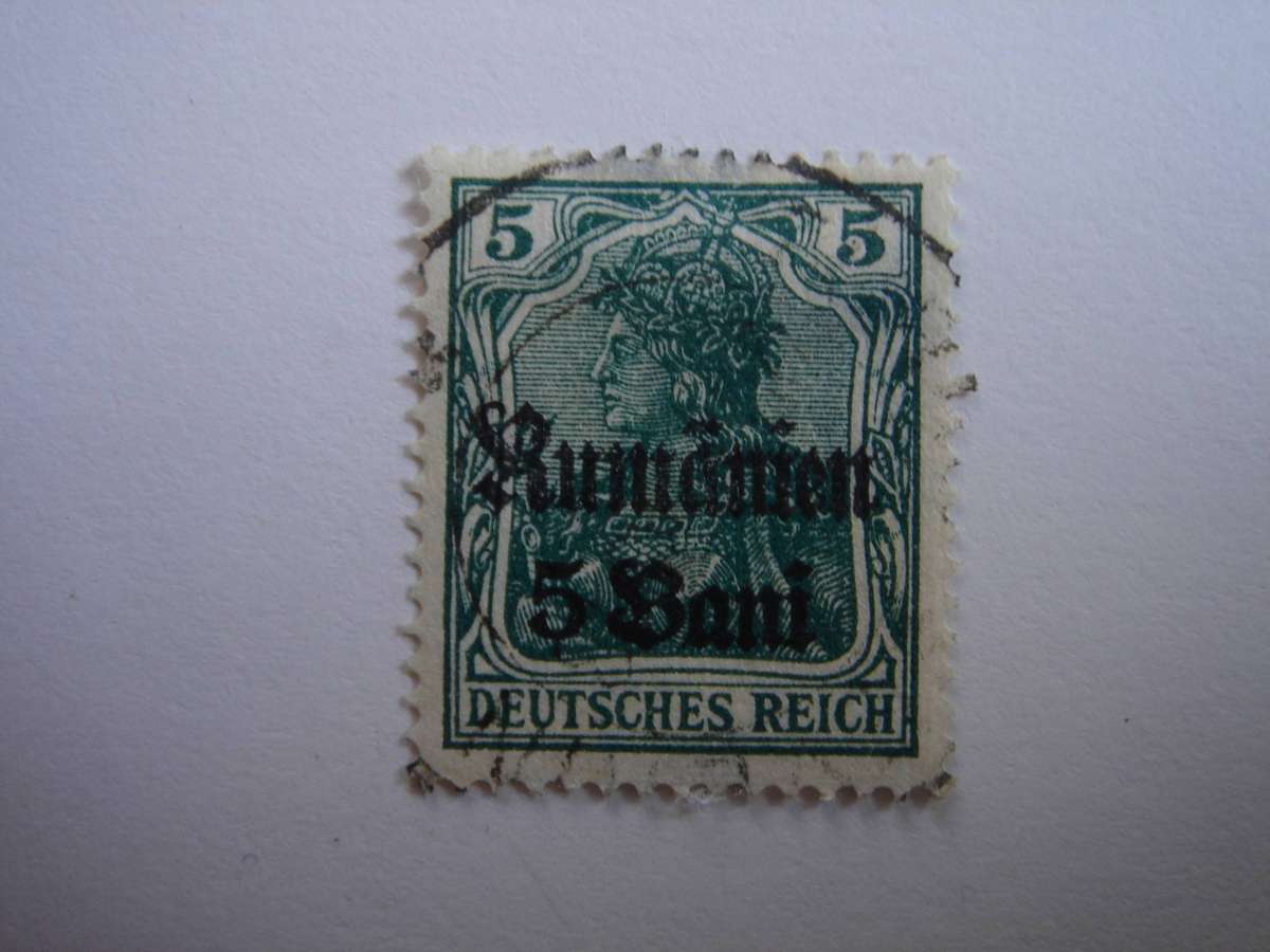 1918 Deutsches Reich - Romania MiNr 8 a used, stamped