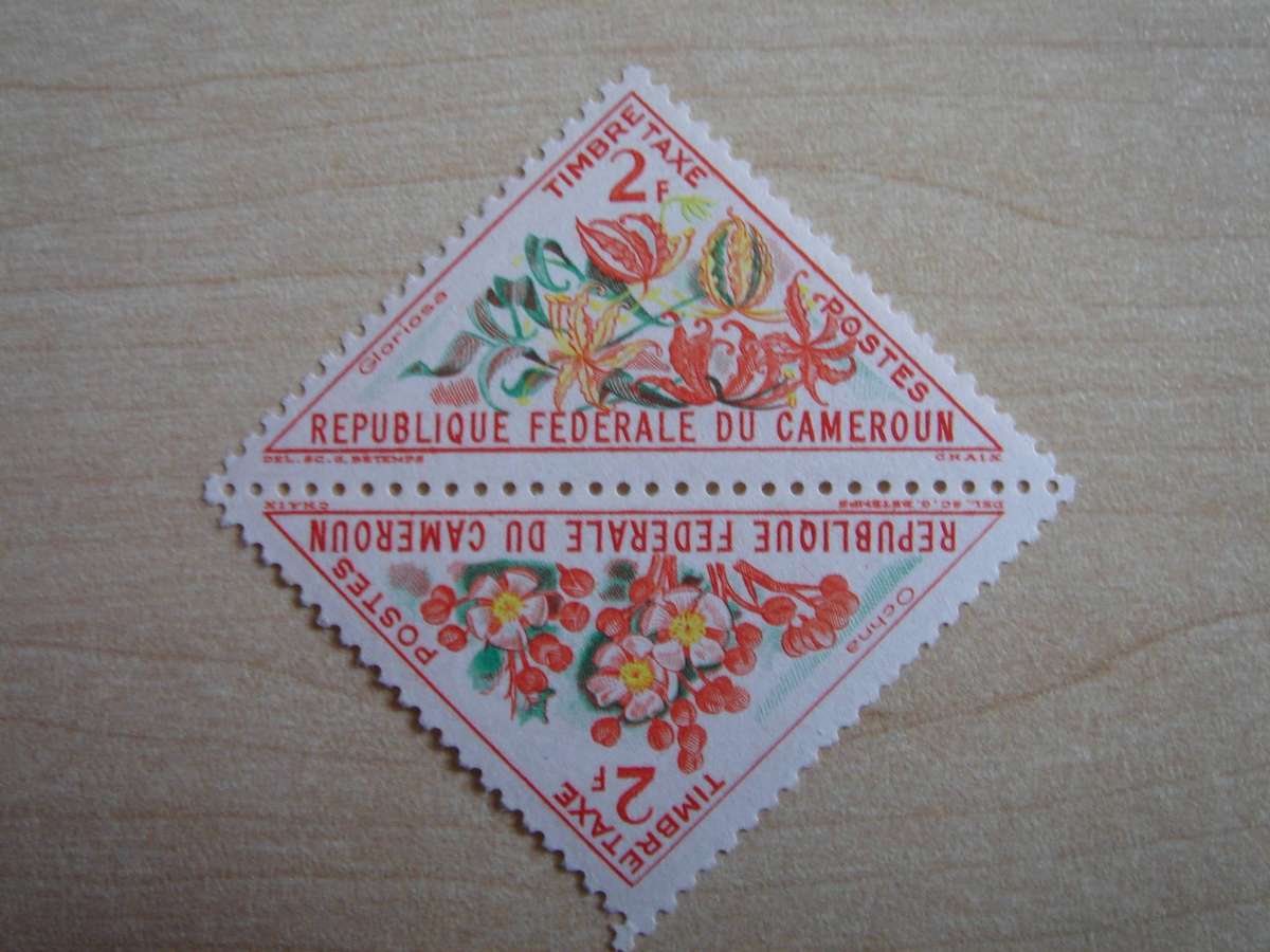 1963 Cameroun - Postage Due Stamps - SG D348-349 mint, hinged