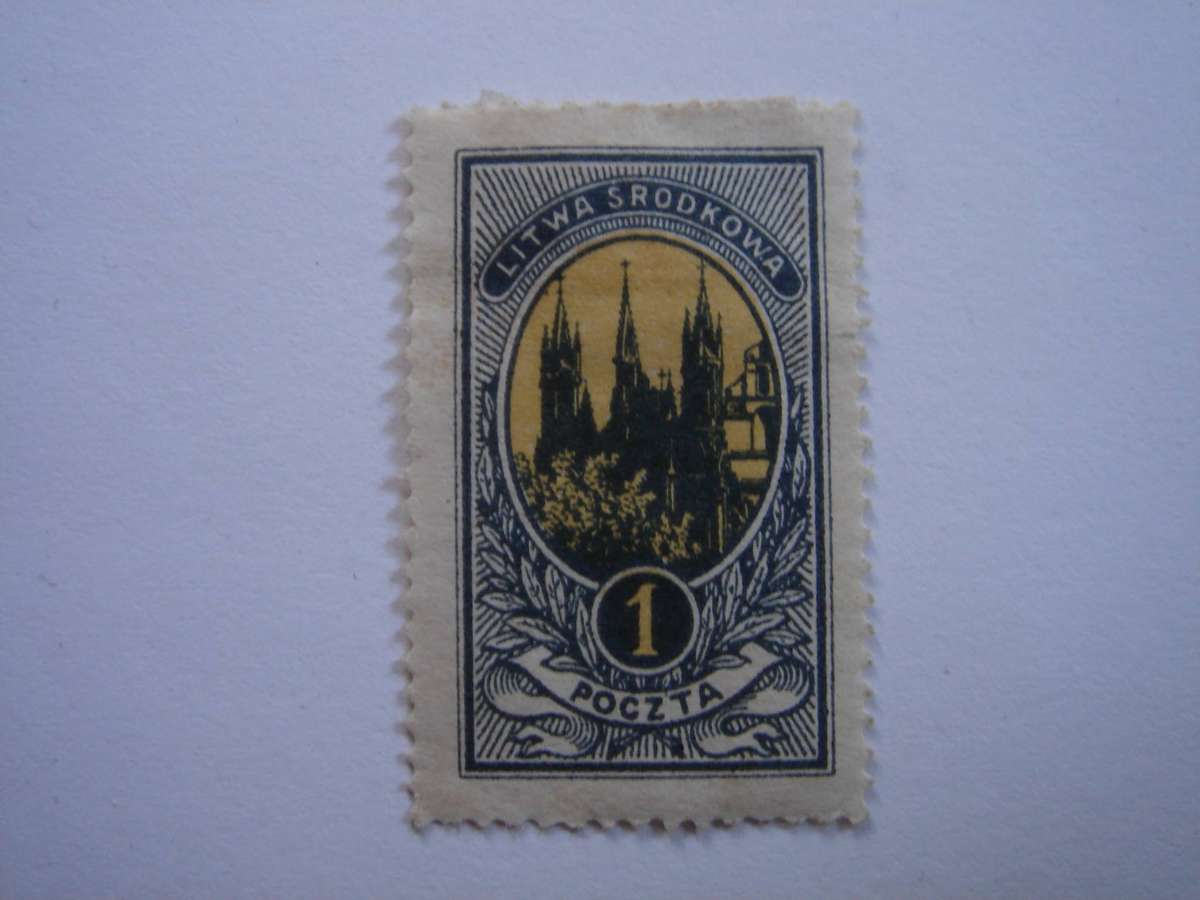 1921 Central Lithuania - St. Nicholas Cathedral SG34 - mint, hinged