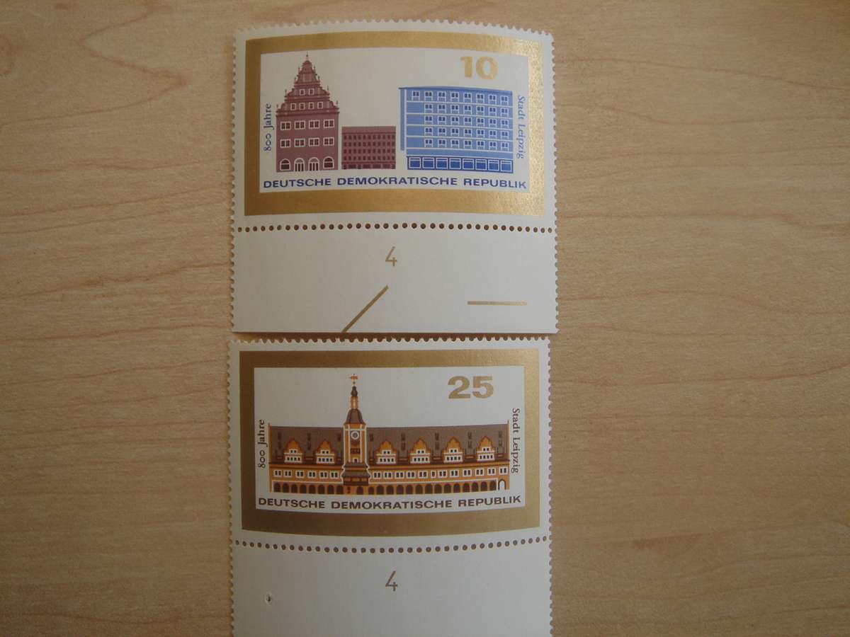1965 DDR MiNr 1126-1127 MNH with border