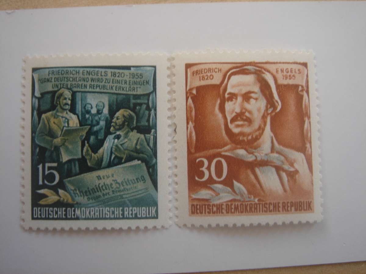 1955 DDR MiNr 487 + 489 A Y II MNH